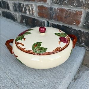 Vintage Franciscan Ware Apple Casserole Dish with Lid made in California
